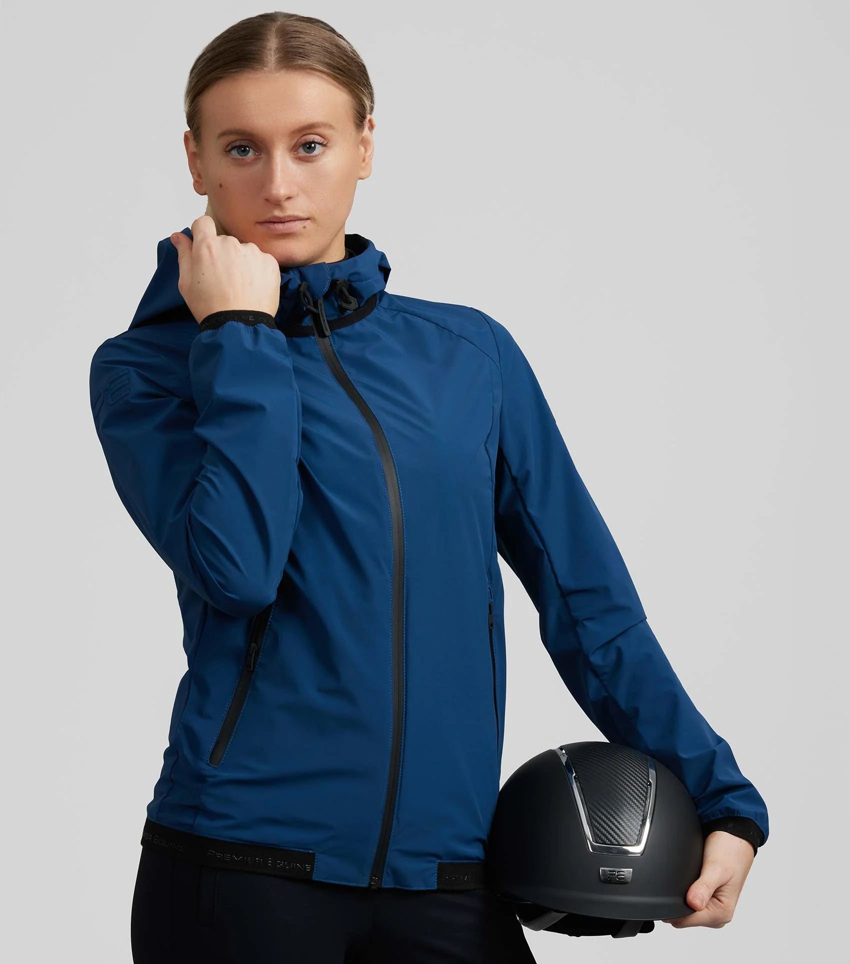Premier Equine Waterproof Jacket - Equestrian No-Fill, Imperial Navy Riding Jacket