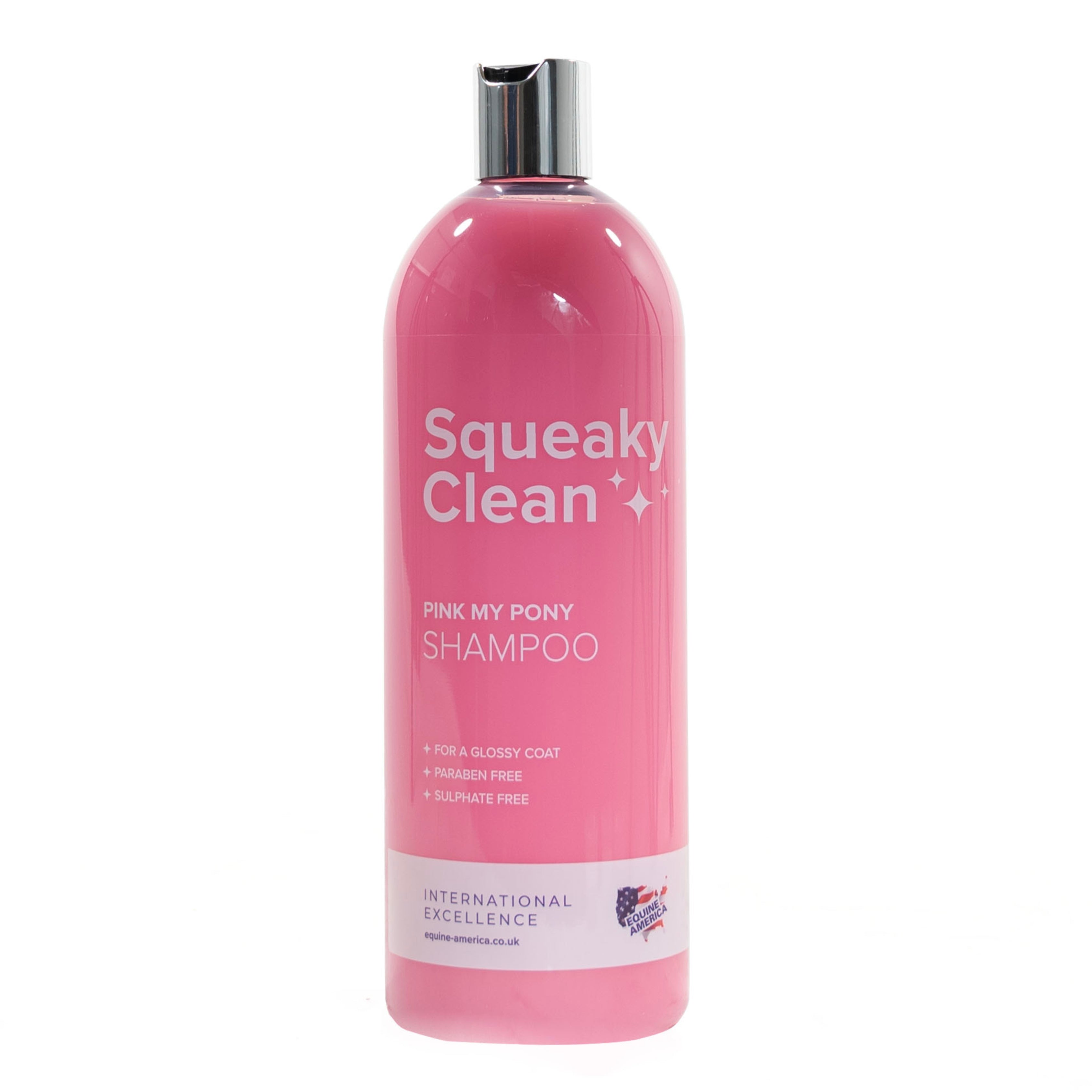 Equine America Pink My Pony Shampoo 1Ltr - Glossy Coat, Berry Scent, Paraben-Free