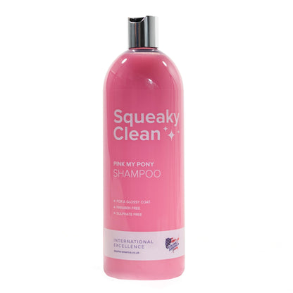 Equine America Pink My Pony Shampoo 1Ltr - Glossy Coat, Berry Scent, Paraben-Free