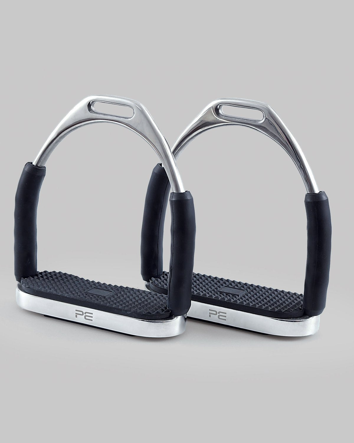 Premier Equine Stainless Steel Flexi Stirrups Silver