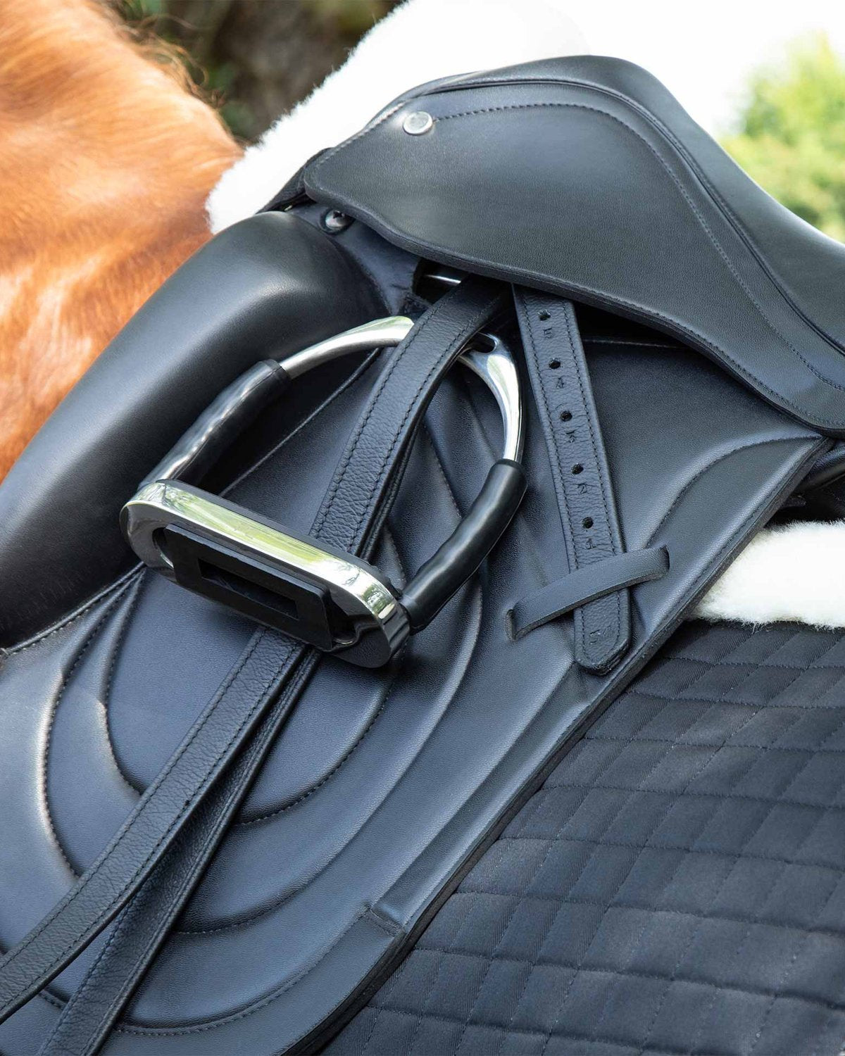 Premier Equine Stainless Steel Flexi Stirrups Silver
