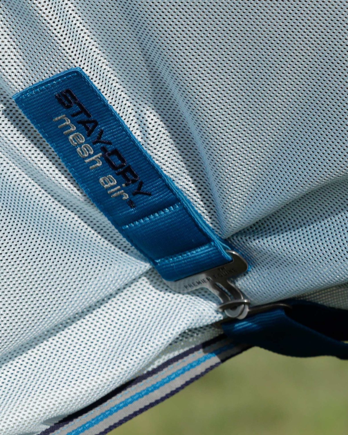 PREMIER EQUINE Stay-Dry Mesh Air Fly Rug Blue - Waterproof Horse Protection