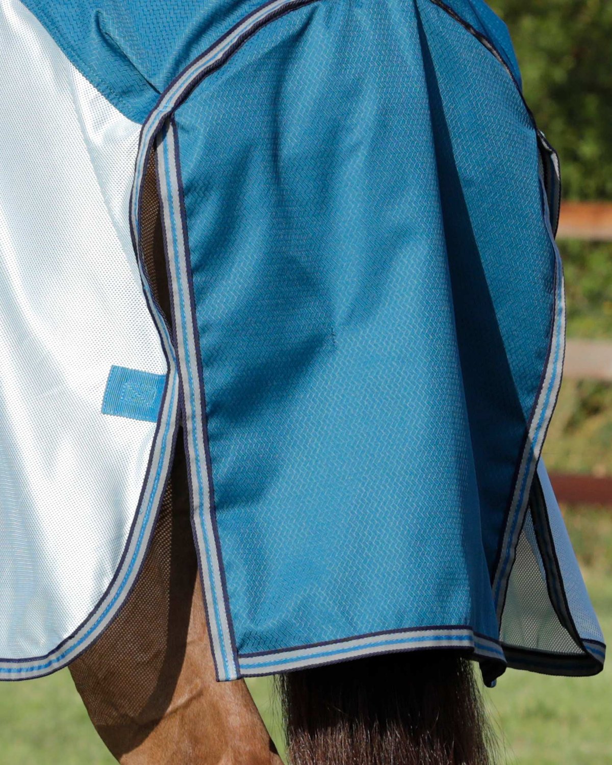 Blue Mesh Fly Rug for Horse | Stay-Dry, Breathable Summer Protection