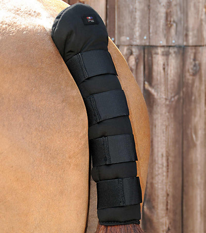 Premier Equine Stay-Up Horse Tail Guard Black: Tail protection with Velcro straps, quilted padding for horse tail protection