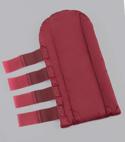 Premier Equine Stay-Up Horse Tail Guard Burgundy - Comfortable protection with Velcro straps.