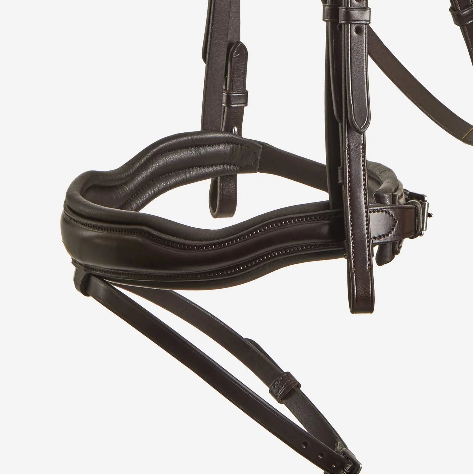Premier Equine Stellazio Anatomic Snaffle Bridle with Flash, Brown - Comfortable Equestrian Horse Bridle