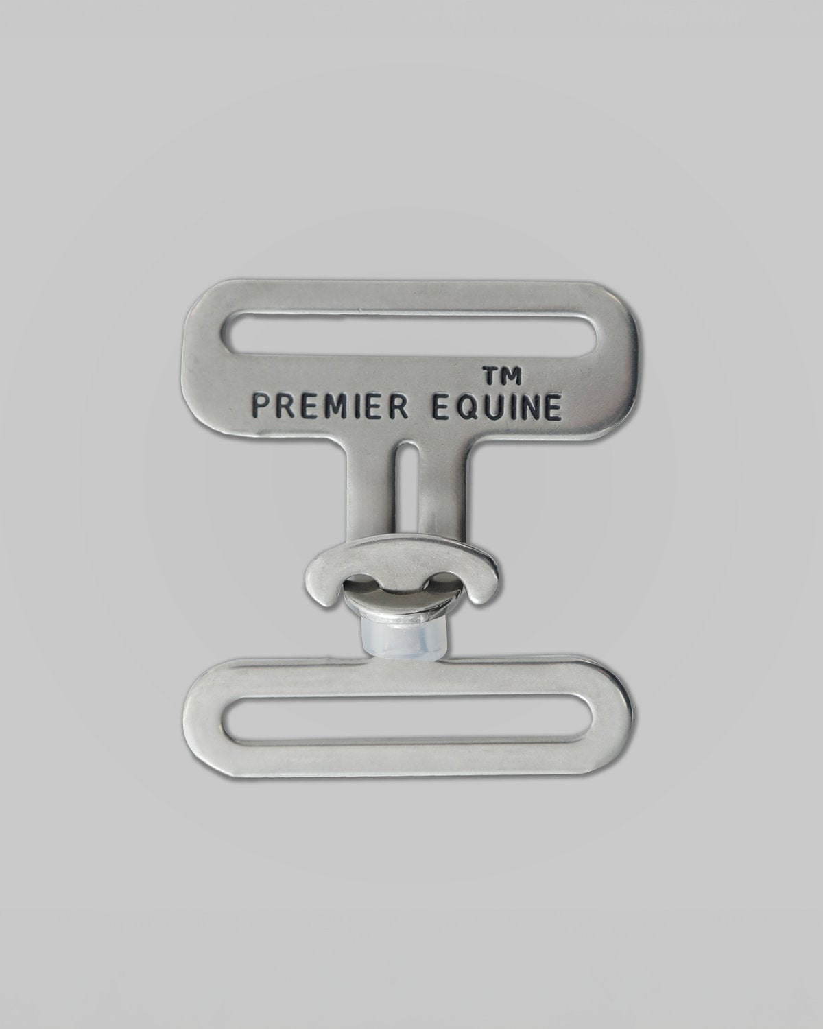 PREMIER EQUINE T-Bar Set Silver - Male & Female. Equestrian Buckle, Horse Tack. Durable Metal Fitting. Equiflair
