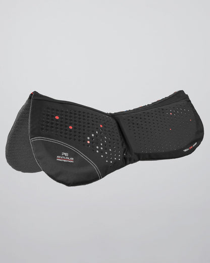 Premier Equine Tech Grip Anti-Slip Correction Saddle Pad Black: Gel Grip, Adjustable Shims, High Wither Design