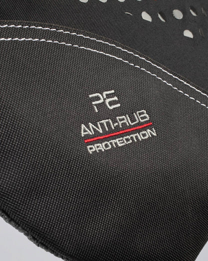 Premier Equine Tech Grip Pro Anti-Slip Correction Saddle Pad - Black with PE Anti-Rub Protection.