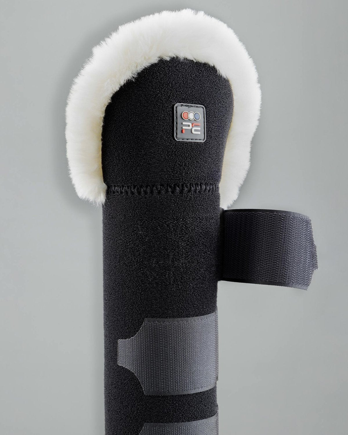 Premier Equine Techno Wool Anti-Slip Horse Tail Guard Black - Protection for Transit, Equestrian Equipment