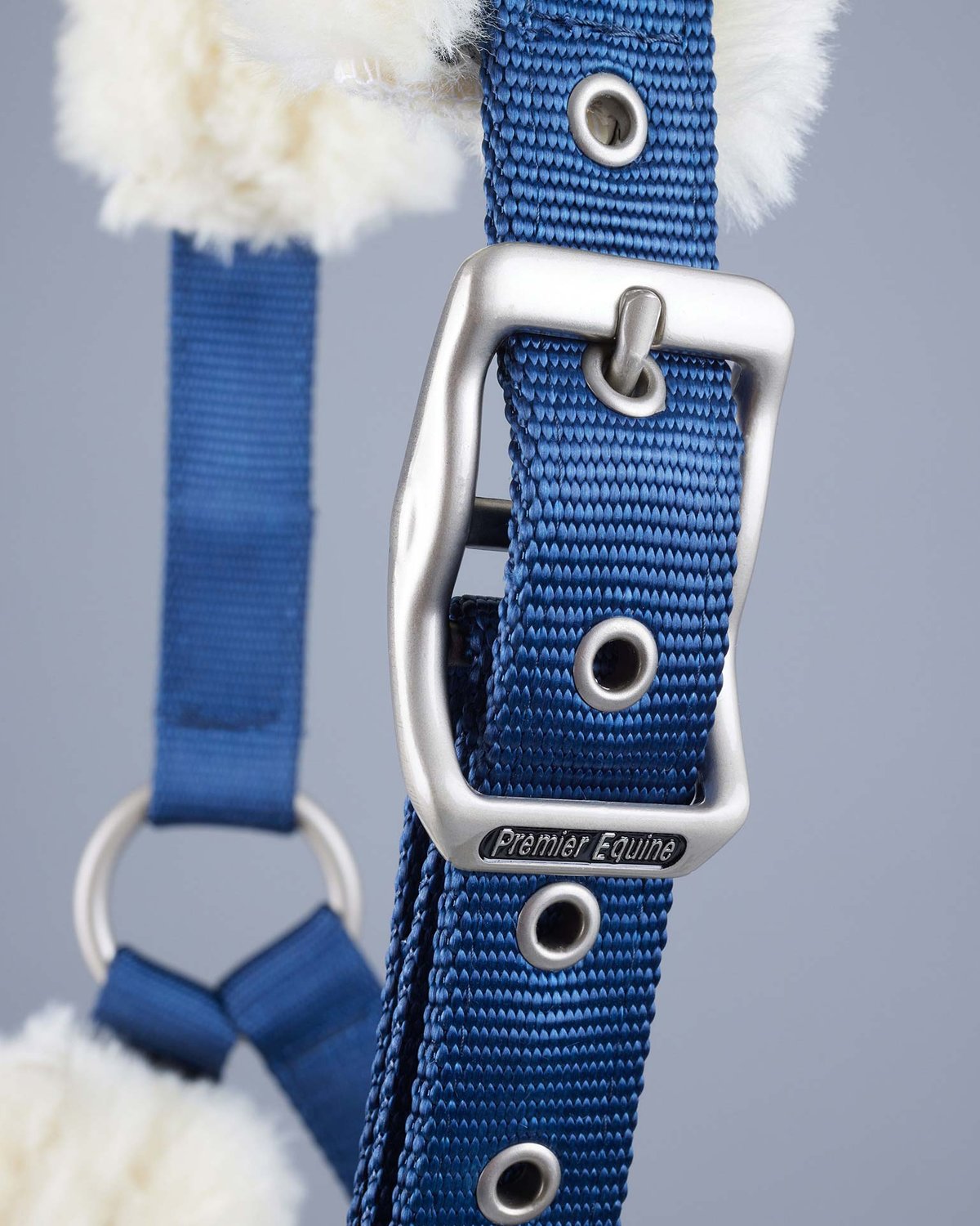 Premier Equine Techno Wool Lined Head Collar Navy