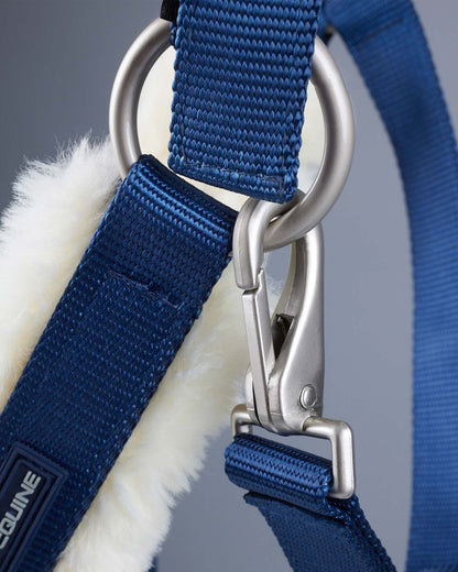 Premier Equine Techno Wool Lined Head Collar Navy