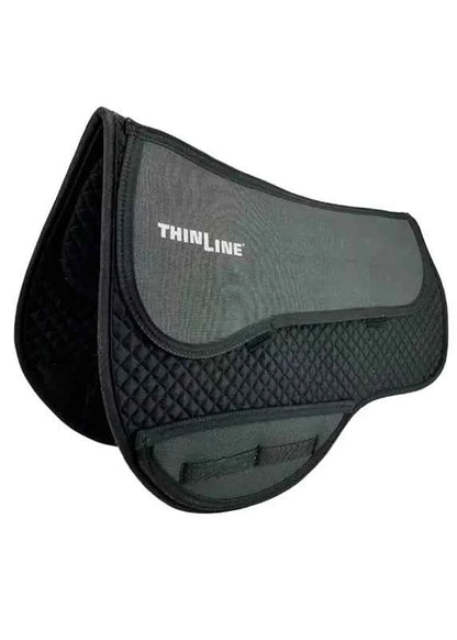 ThinLine endurance saddle pad with treeless saddle support for horses