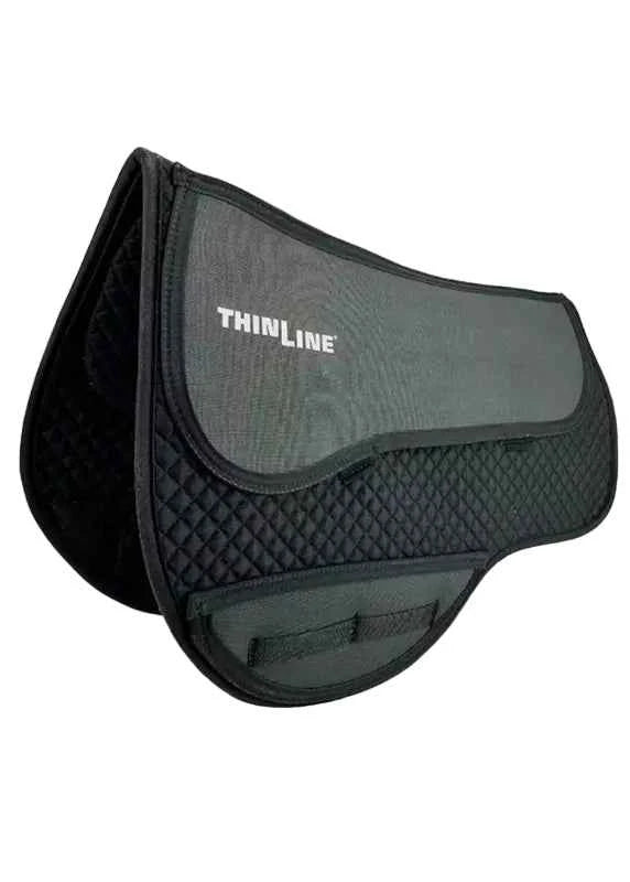 ThinLine endurance saddle pad with treeless saddle support for horses