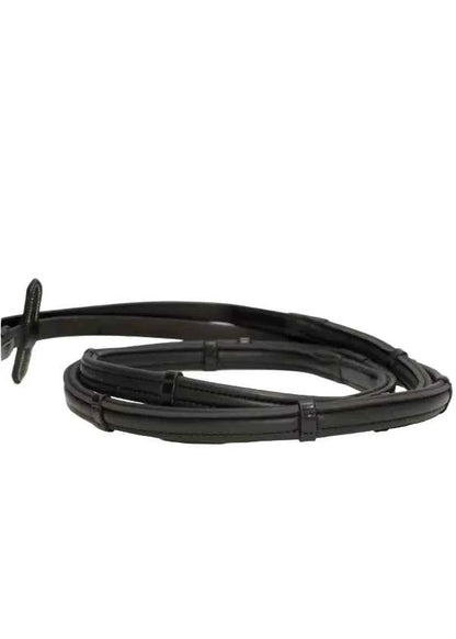 ThinLine English Reins Non-Slip Grip Stud Hook With Stoppers Brown
