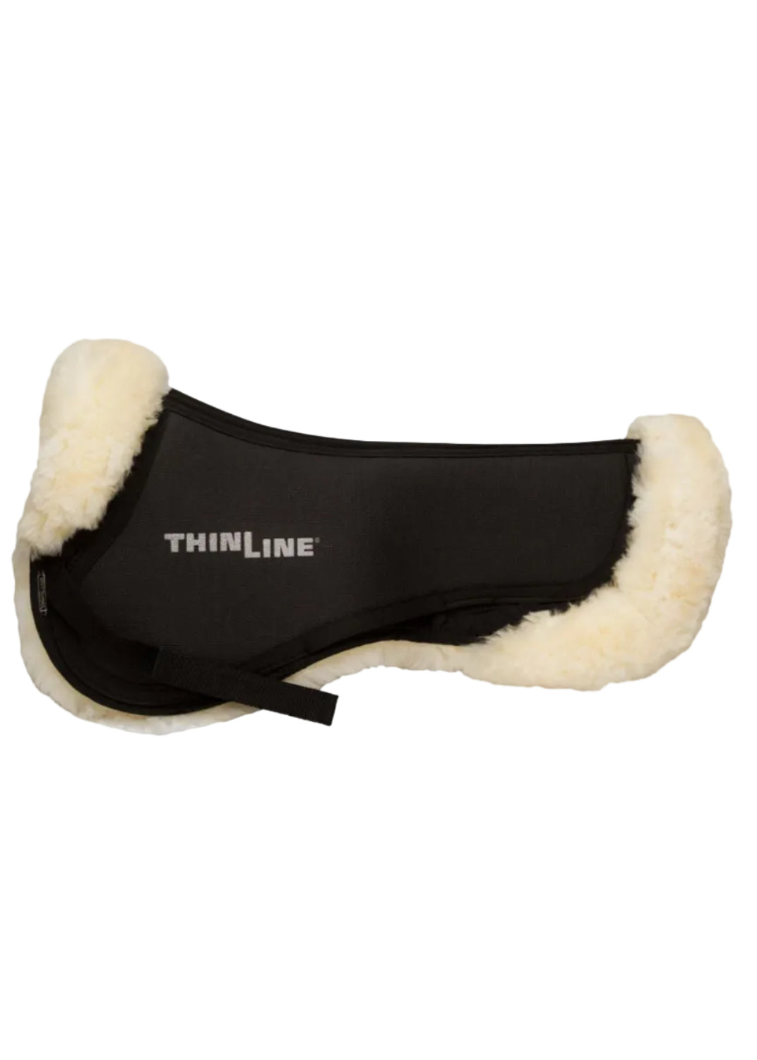 ThinLine Full Sheepskin Comfort Half Pad Natural - Horse Riding Saddle Pad for Pressure Relief and Comfort -…