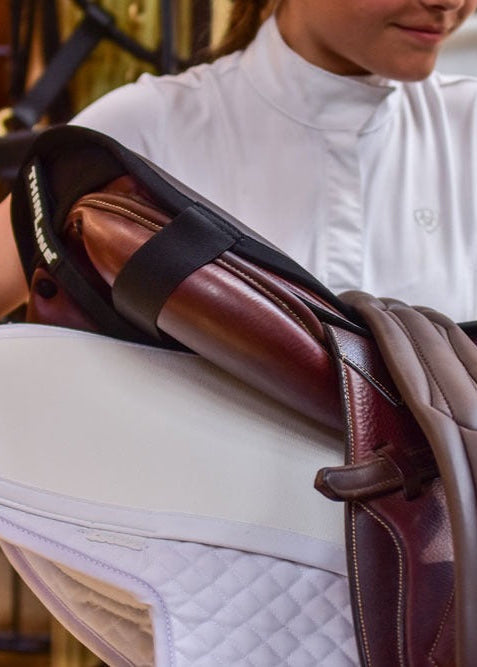 THINLINE Seat Saver Black on Saddle Pad - Equestrian Comfort & Stability | Equiflair - Western