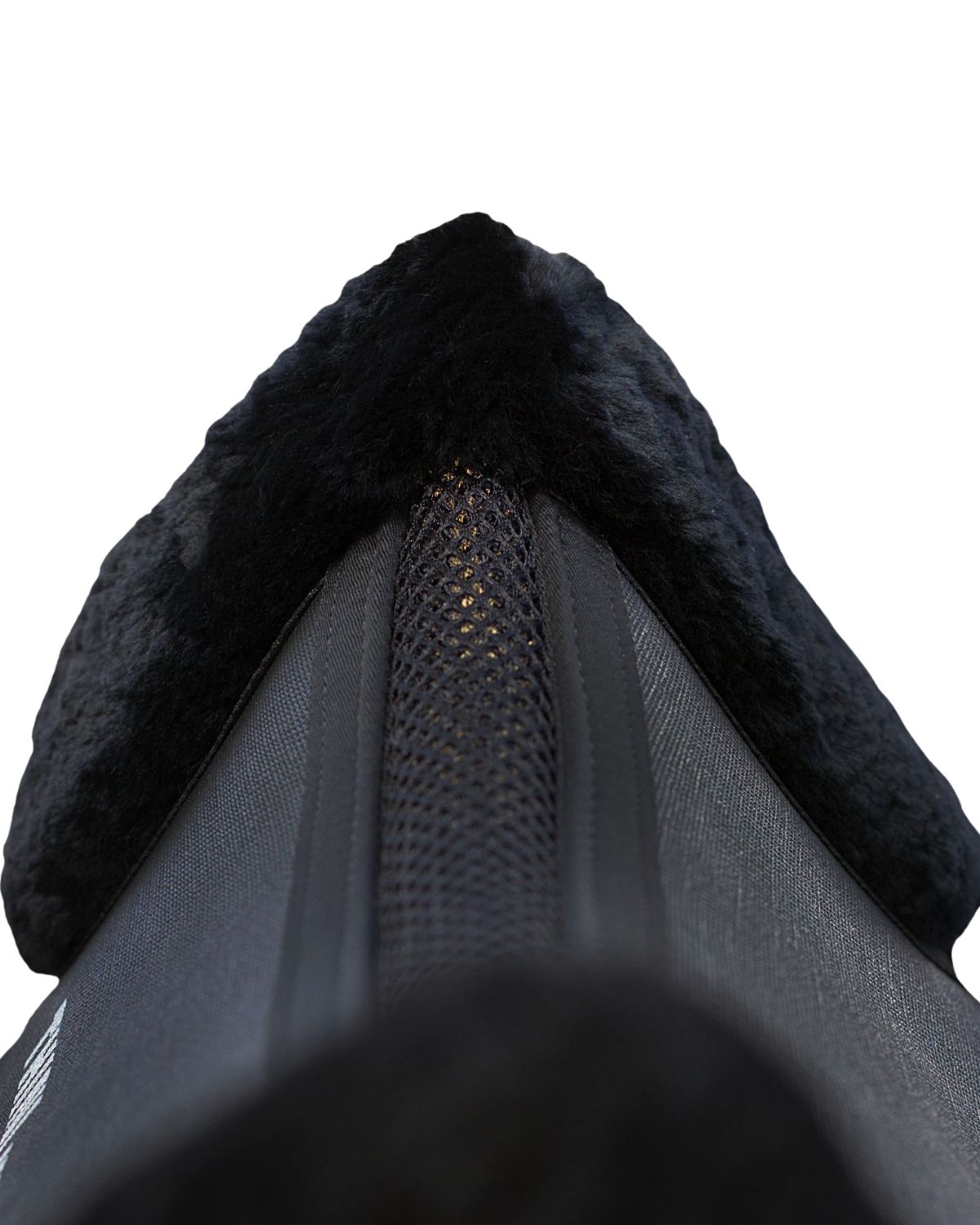 Thinline Trifecta Half Pad Black Sheepskin Rolls - Saddle Pad Horseback Riding Equestrian Gear - M