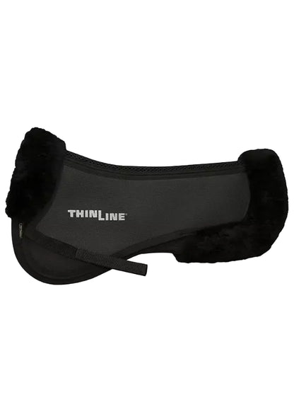 ThinLine Trifecta Half Pad With Sheepskin Rolls Black