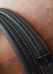 ThinLine English Reins Non-Slip Grip Buckle With Stoppers Black
