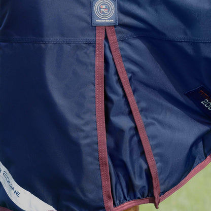 Premier Equine Titan 200g Navy Turnout Rug - Waterproof Horse Blanket, Durable, Medium Weight, Equine Protection, Horse Rug