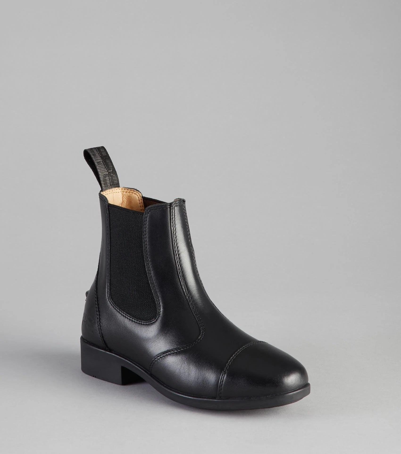 PREMIER EQUINE TORLANO Junior Leather Chelsea Boot Black - Comfortable Paddock Riding Boot for Young Equestrians