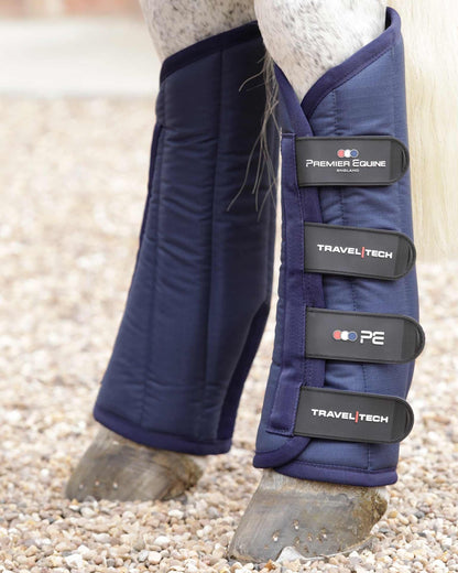 Premier Equine Travel-Tech Navy Horse Travel Boots: Protective & Comfortable leg protection