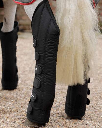 Premier Equine Travel Boots Black | Horse Leg Protection | Equiflair