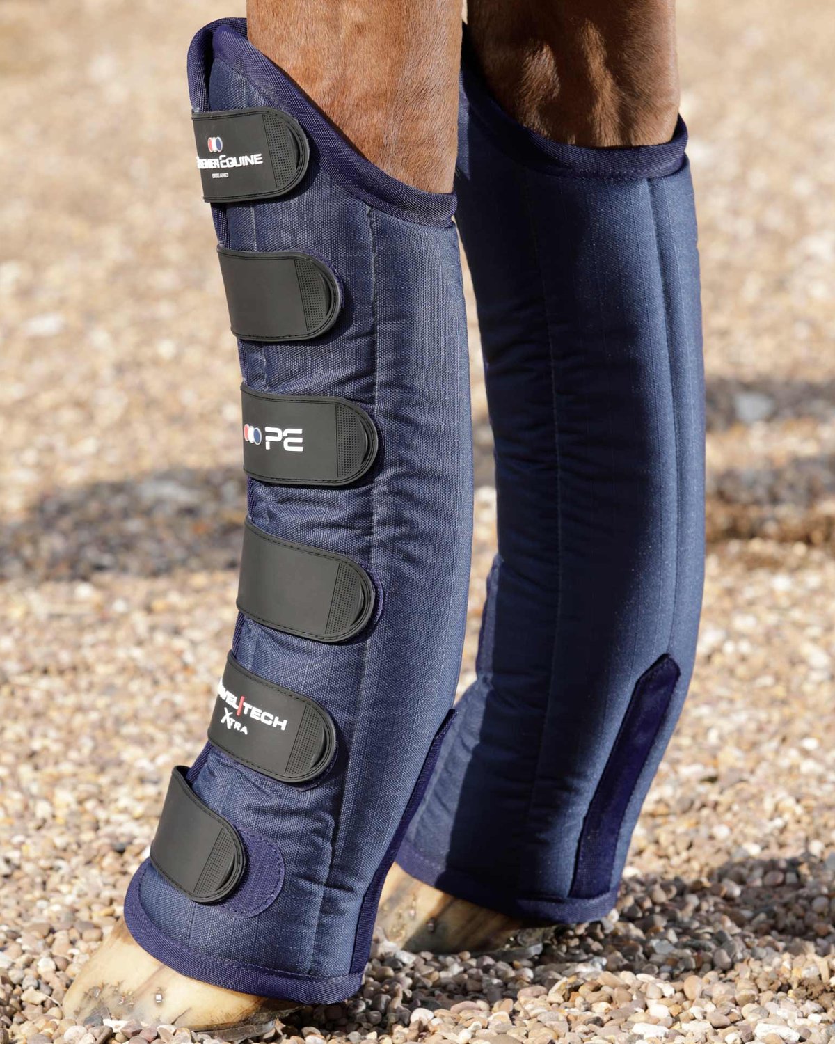 PREMIER EQUINE Travel-Tech Xtra Navy Horse Travel Boots | Equiflair - Horse Leg Protection & Safety