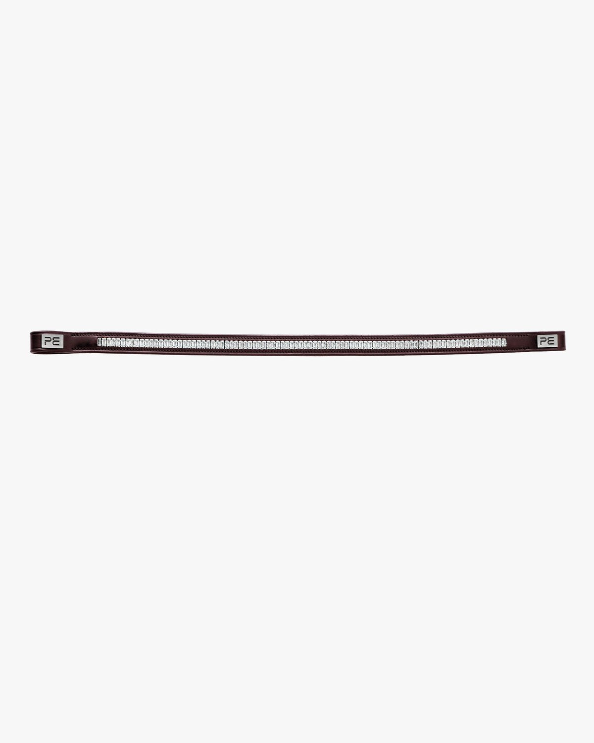 PREMIER EQUINE TROVARE CRYSTAL BROWBAND BROWN | Equiflair - Shimmering Equestrian Browband