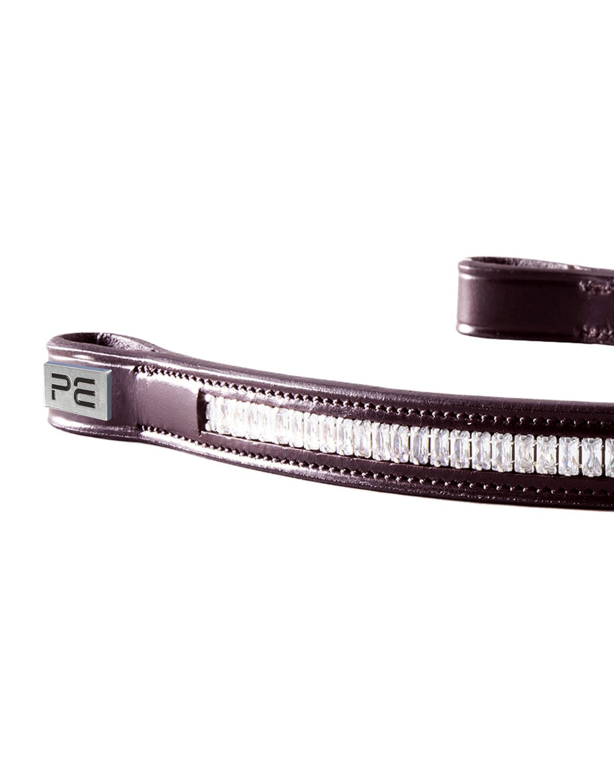 Premier Equine Trovare Brown Crystal Browband | Luxurious Horse Browband | Equiflair