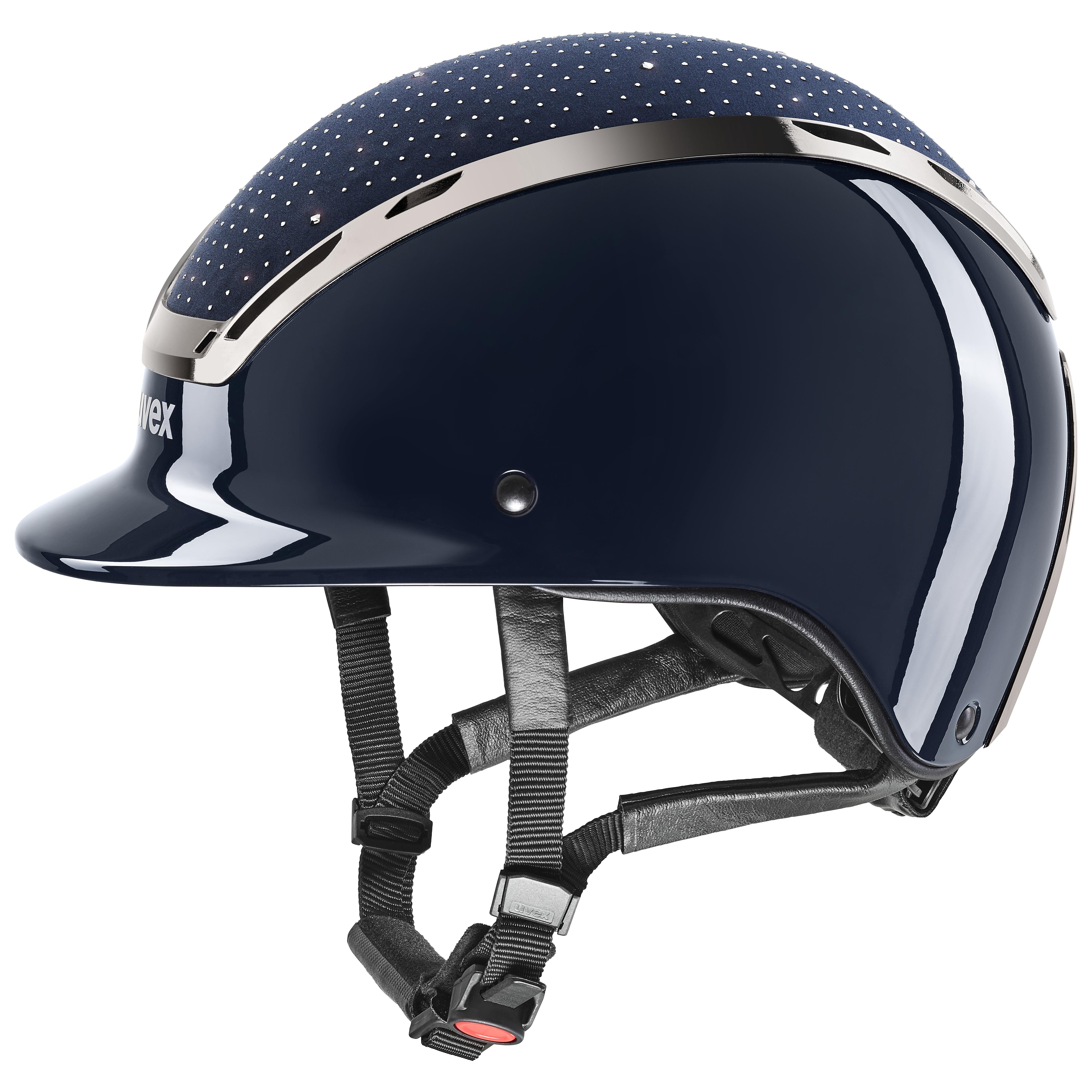 UVEX EXXEED GLOW Riding Helmet - Navy/Black - Safe & Stylish Equestrian Gear