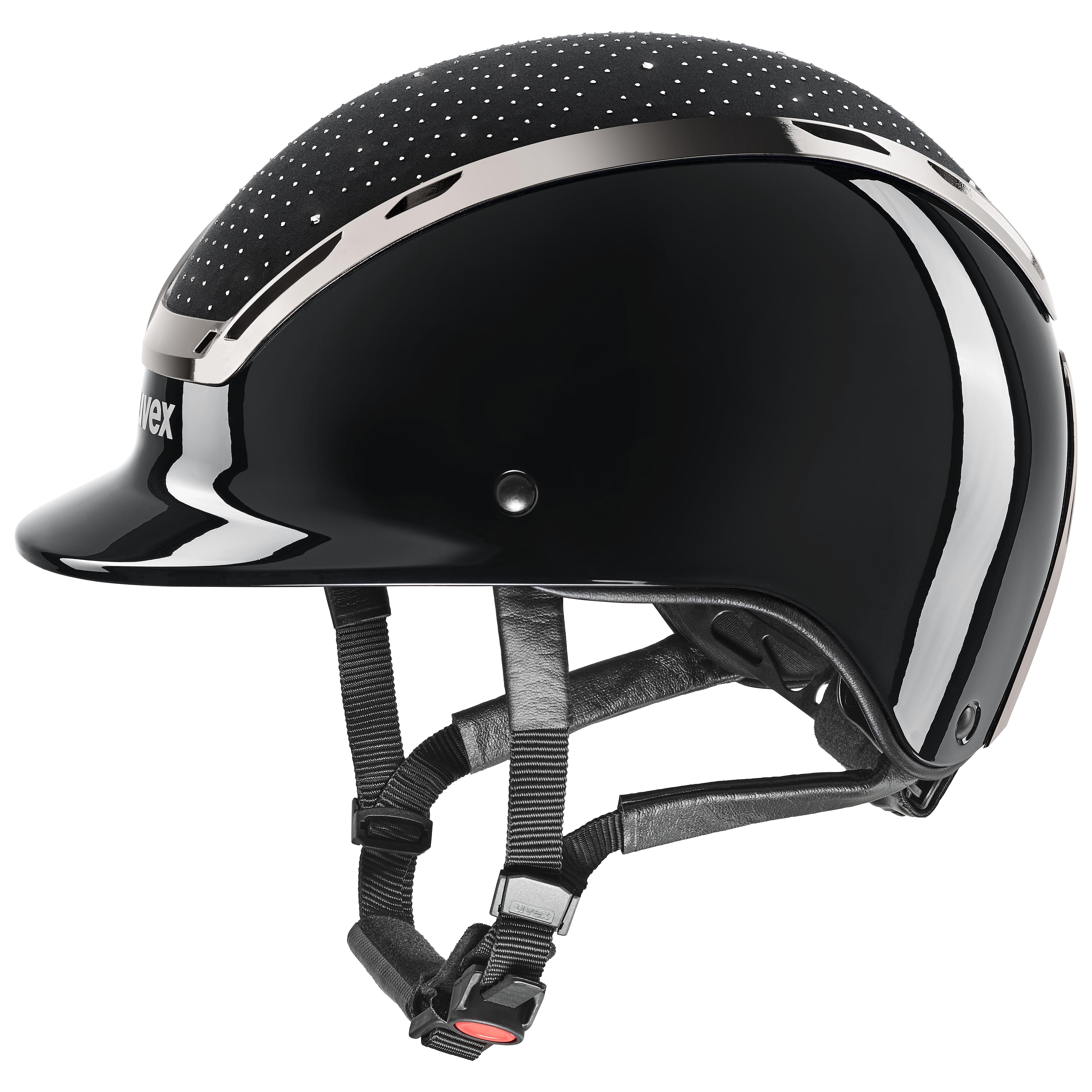 UVEX EXXEED GLOW Riding Helmet - Navy/Black Equestrian Helmet | Equiflair