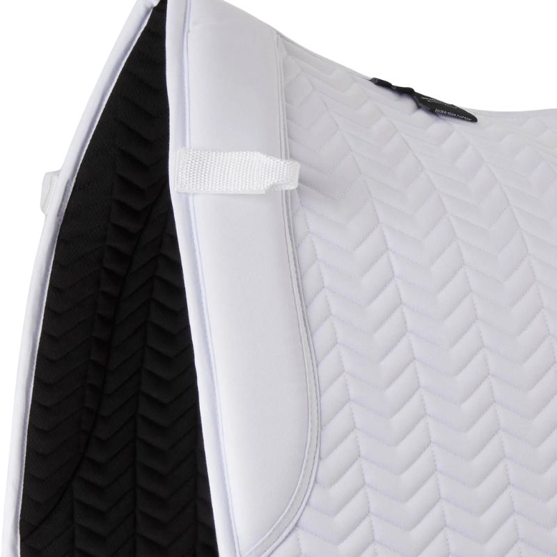 PREMIER EQUINE Sovereign Dressage Square - White Saddle Pad. Equiflair