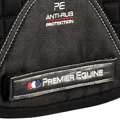 Premier Equine Black GP/Jump Saddle Pad - European Cotton Anti-Rub Protection Equestrian