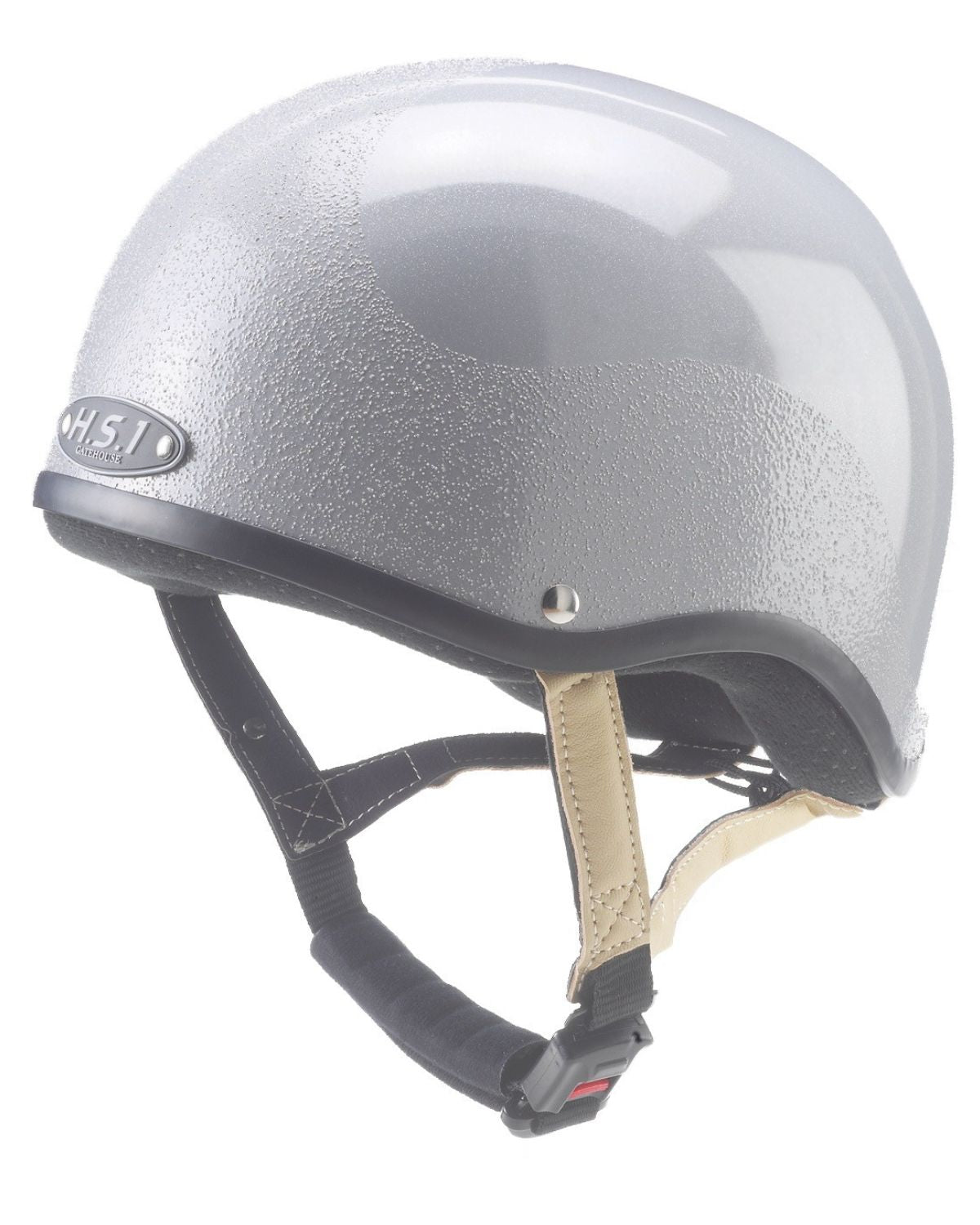 GATEHOUSE HS1 Skull Silver Riding Helmet - SNELL E2016 Certified Equestrian Safety Gear | Equiflair