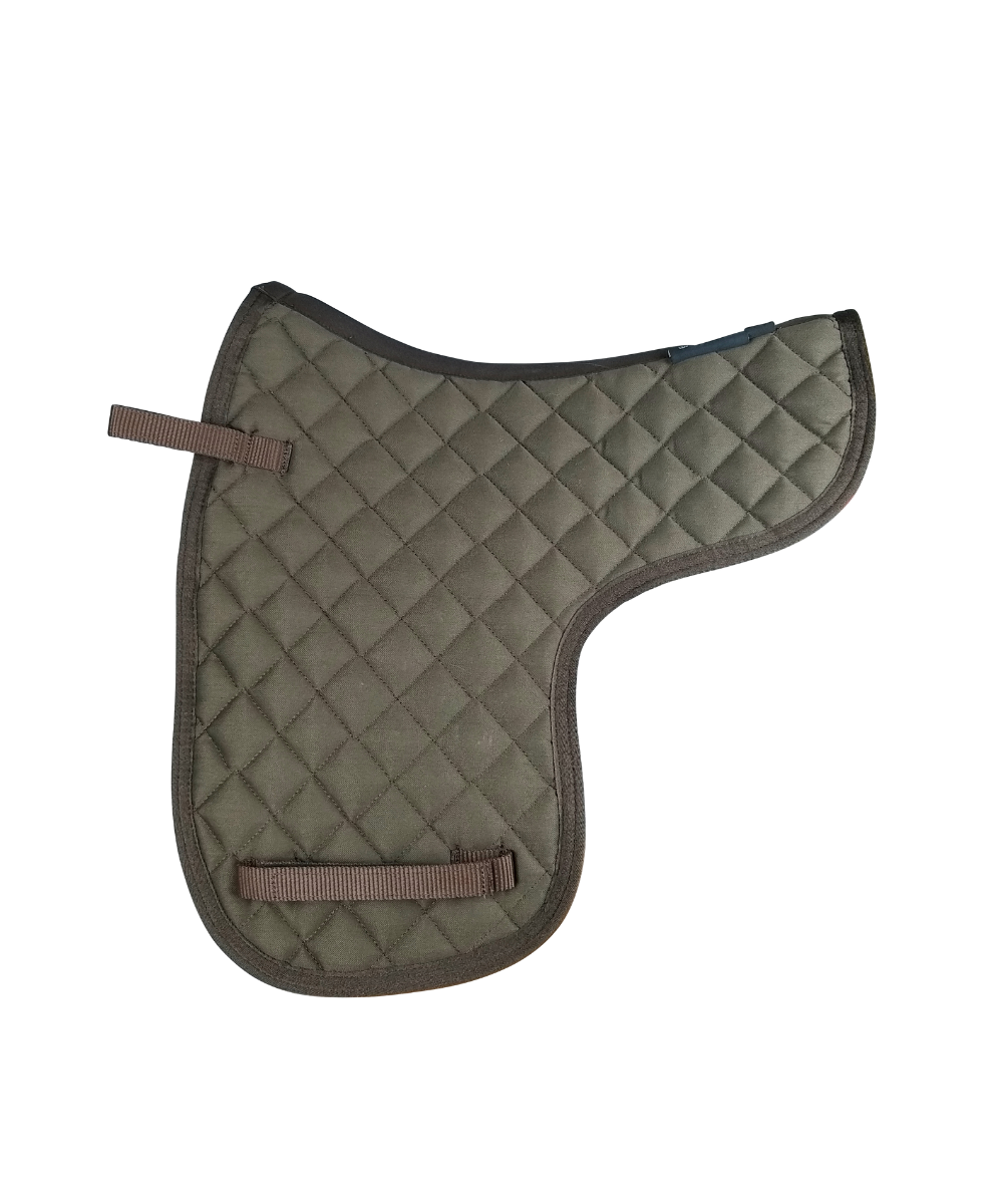 CAMEO WORKING HUNTER NUMNAH BROWN - Quilted Saddle Pad for Horse Riding