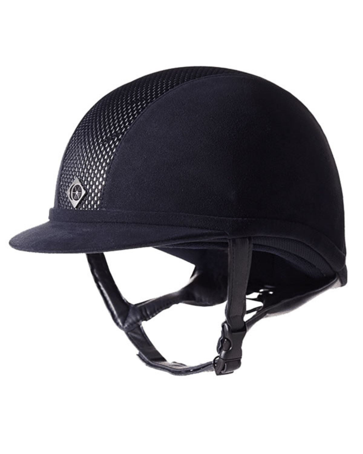 Charles Owen Ayr8 Plus Riding Helmet - Navy/Silver Equestrian Safety Gear