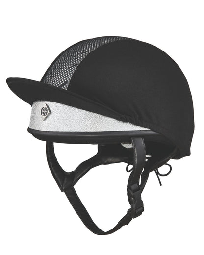 Charles Owen Pro II Plus Silver Jockey Skull - Triple Standard Riding Helmet
