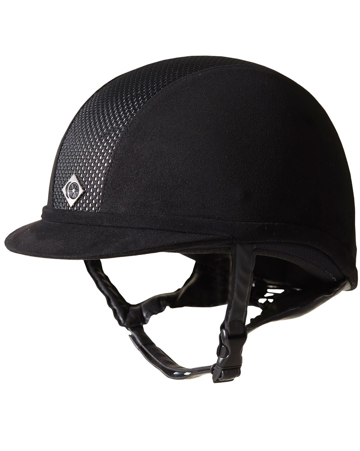 Charles Owen Ayr8 Plus Black & Silver Riding Helmet | Equestrian Safety Gear