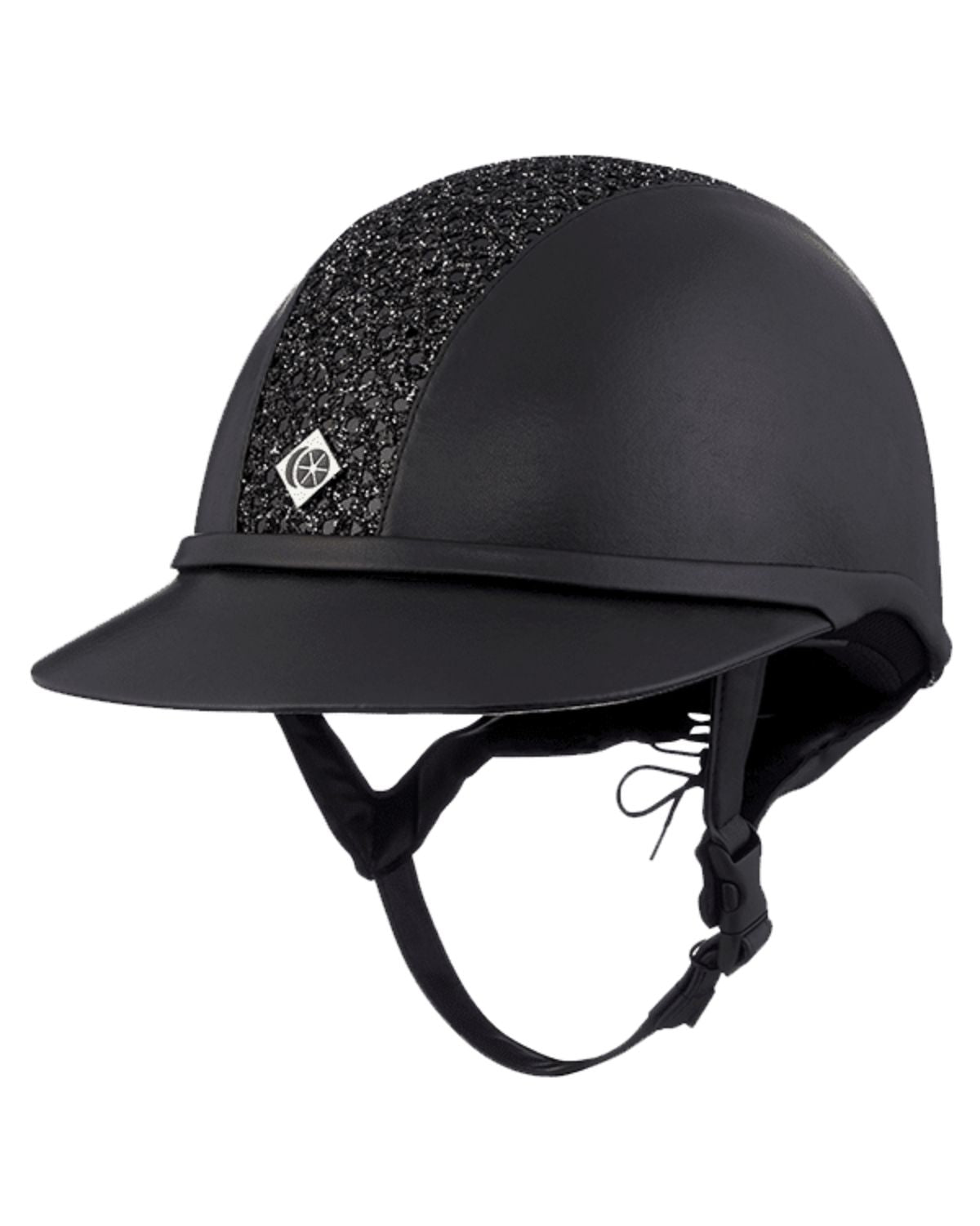 Charles Owen SP8 Plus Black Sparkly Riding Helmet | Equestrian Protective Gear