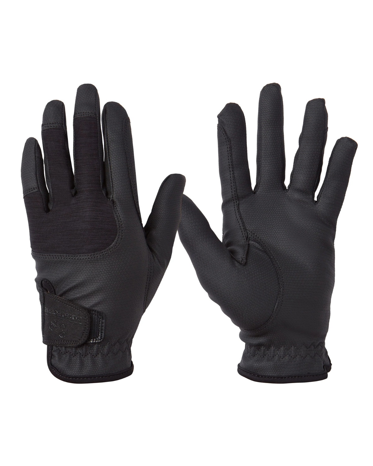 Black Cameo Technical Riding Gloves | Equestrian Gloves | Shop Equiflair