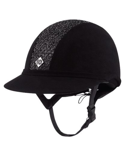 Charles Owen SP8 Plus Sparkly Equestrian Riding Helmet - Black for Sun Protection