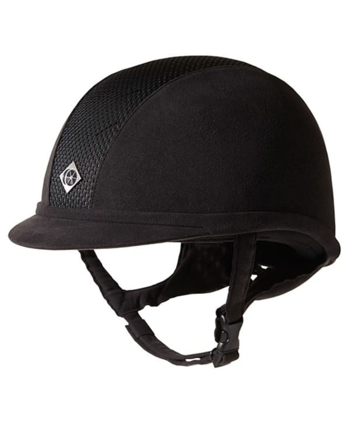 Charles Owen Ayr8 Plus Riding Helmet - Black Equestrian Helmet with Ventilation and GRpx Harness