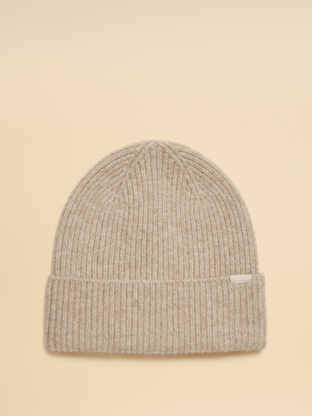 Joules Women's Oatmeal Fine Knit Beanie Hat | Cozy Wool Blend Winter Accessory