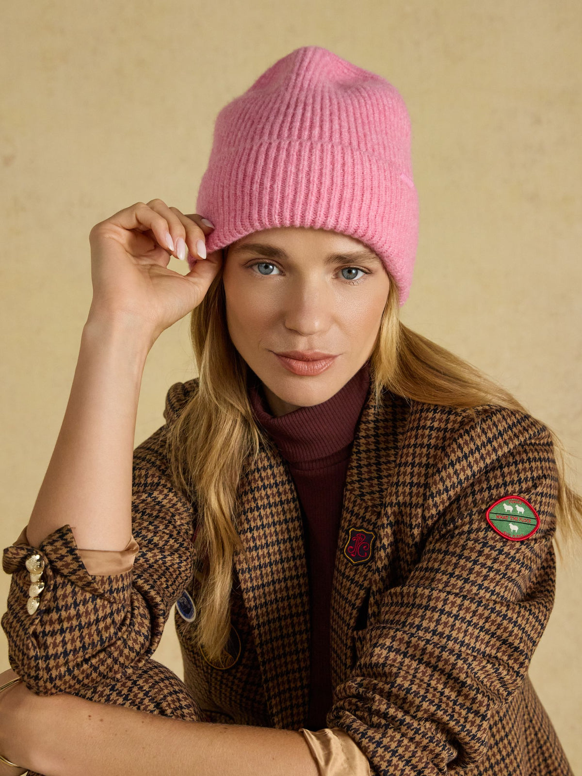 Women's Joules Fine Knit Beanie Hat