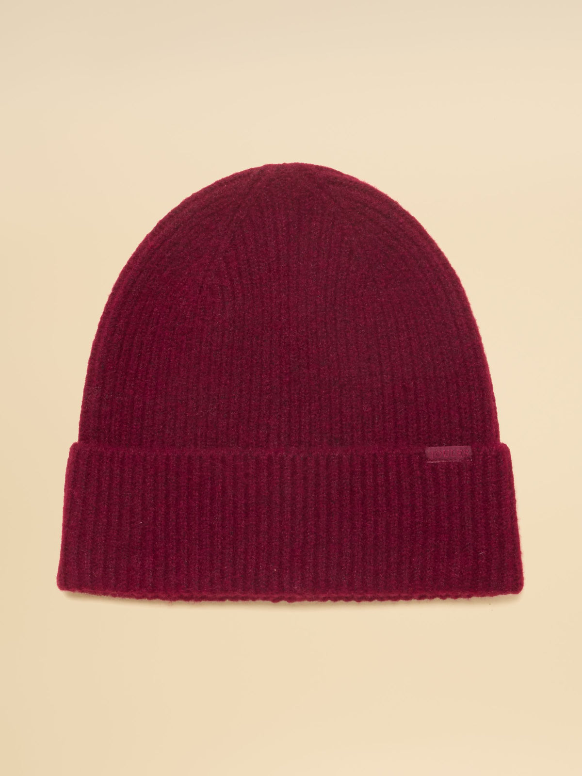 Joules Women's Berry Fine Knit Beanie Hat | Soft Warm Wool Blend Winter Hat