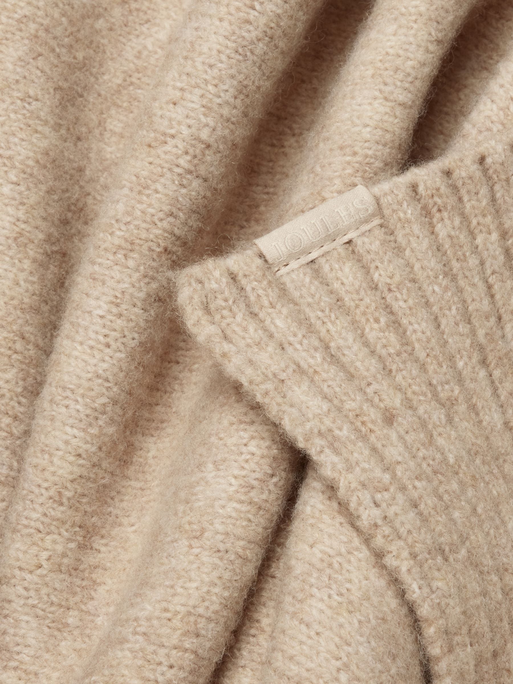 Women's Joules Oatmeal Fine Knit Scarf