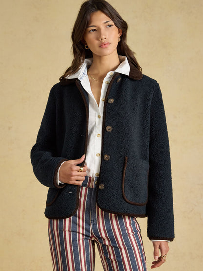 Women's Joules Sadie Button Through Fleece Jacket