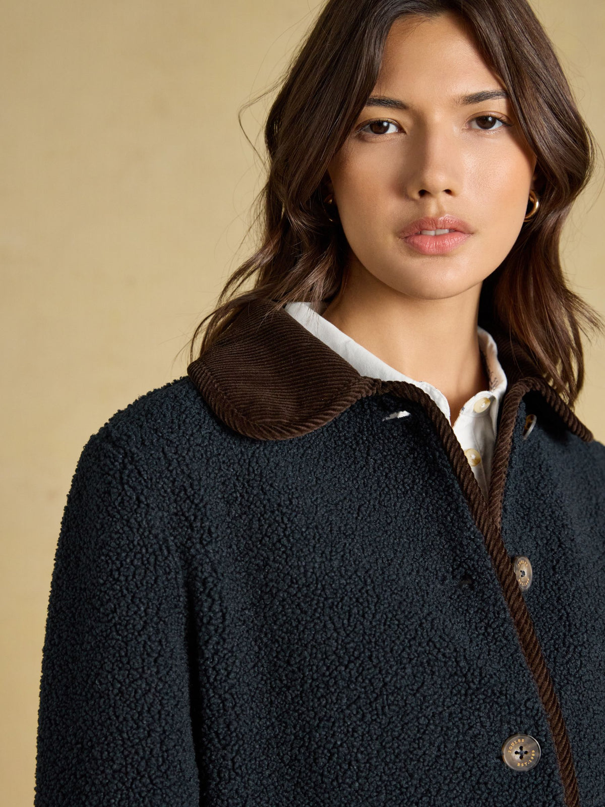Women's Joules Sadie Button Through Fleece Jacket